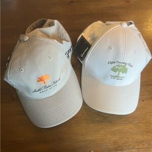 2 - NWT TaylorMade Gray + White Golf Caps